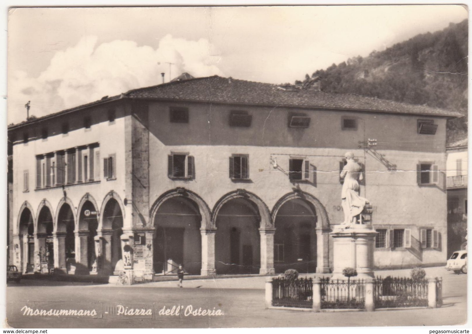 229 - MONSUMMANO PISTOIA PIAZZA DELL'OSTERIA ANIMATA 1968 - Pistoia