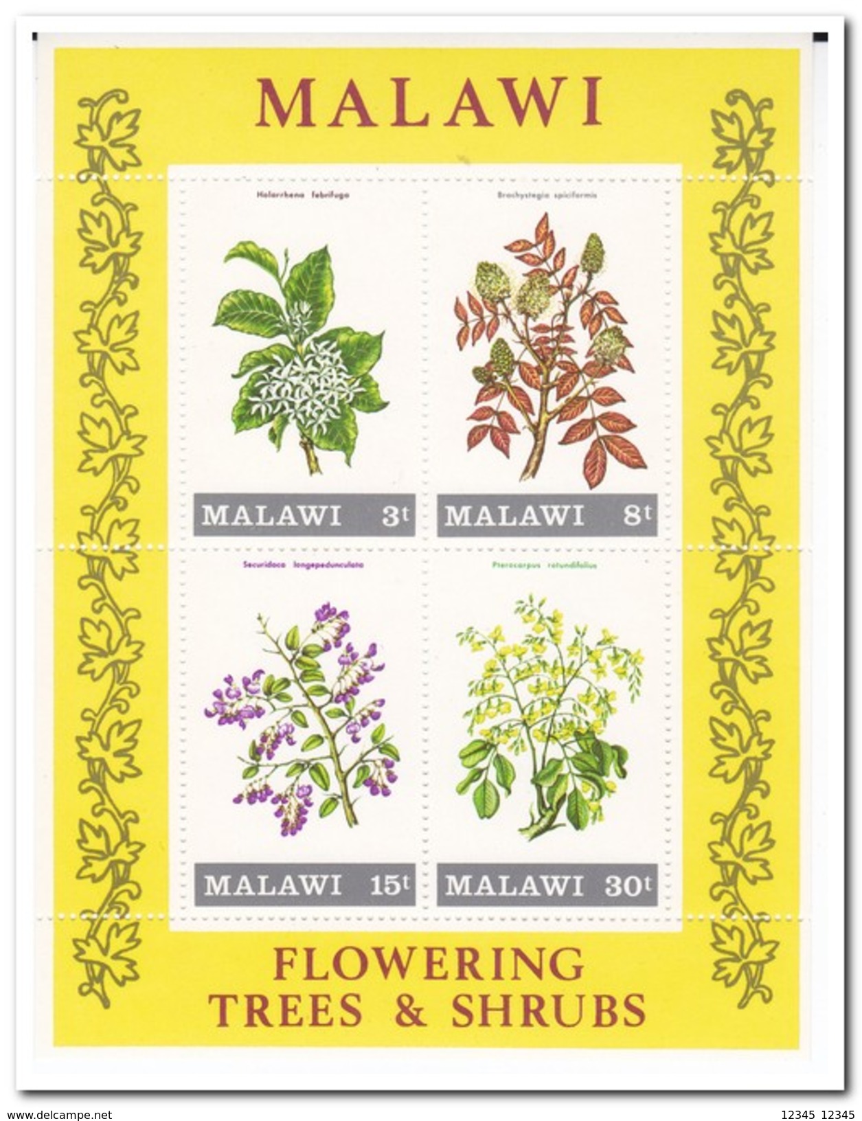 Malawi 1971, Postfris MNH, Flowering Trees - Malawi (1964-...)