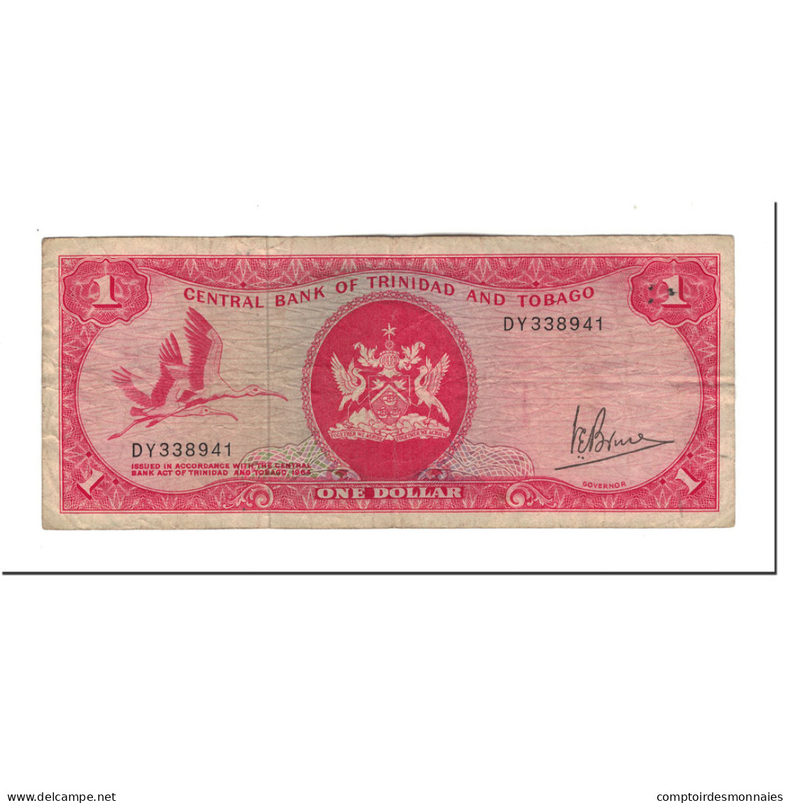 Billet, Trinidad And Tobago, 1 Dollar, 1977, KM:30a, B+ - Trinité & Tobago