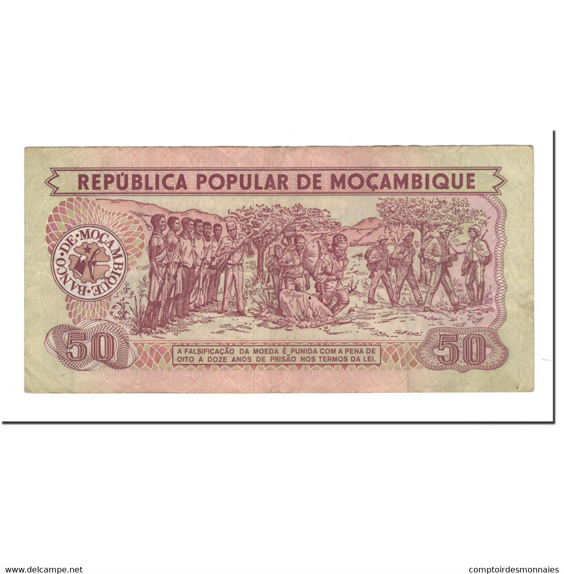 Billet, Mozambique, 50 Meticais, 1980-06-16, KM:125, TTB - Mozambique