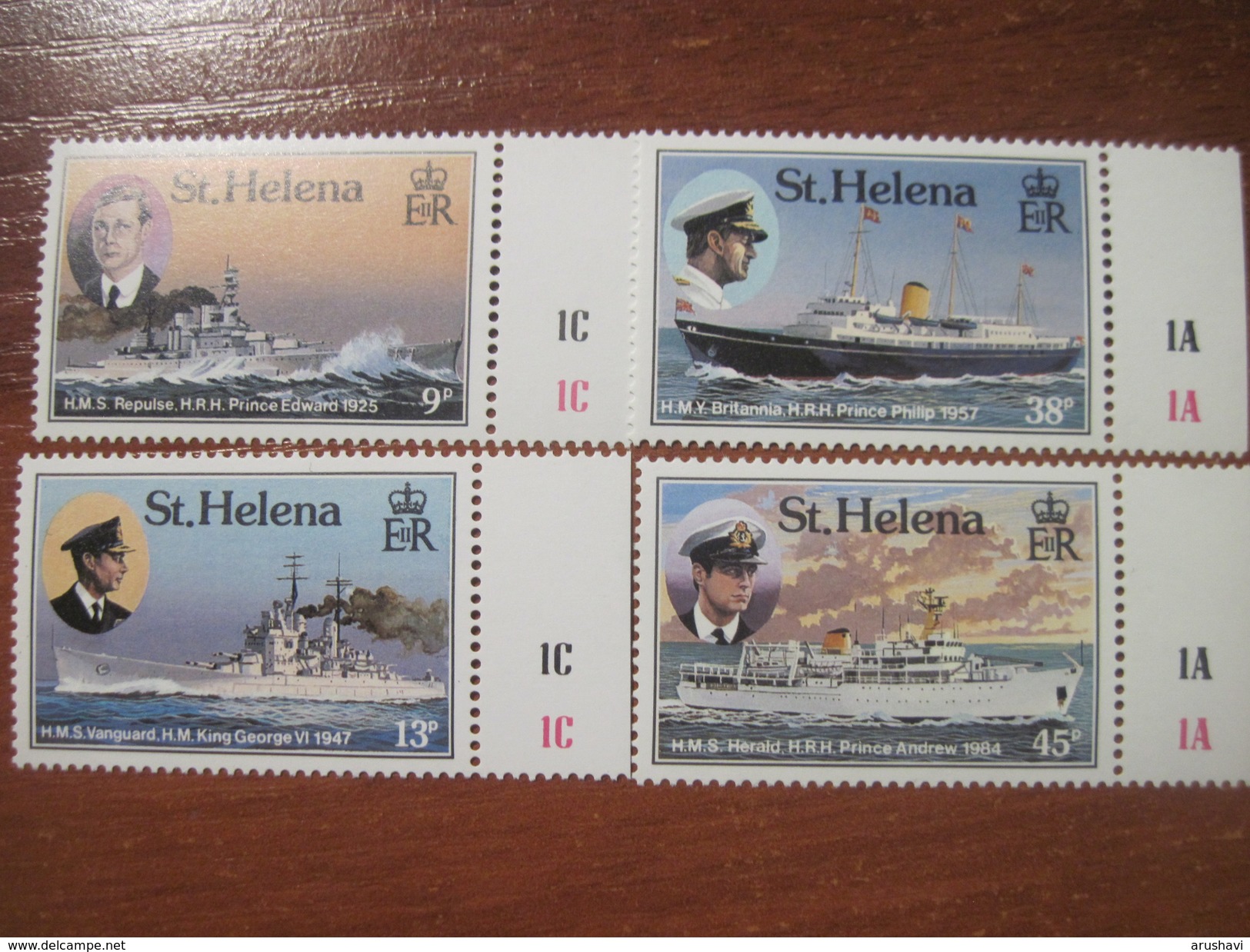 St. Helena 1987 Royal Navy Ships Ans Visits ** MNH - Ships