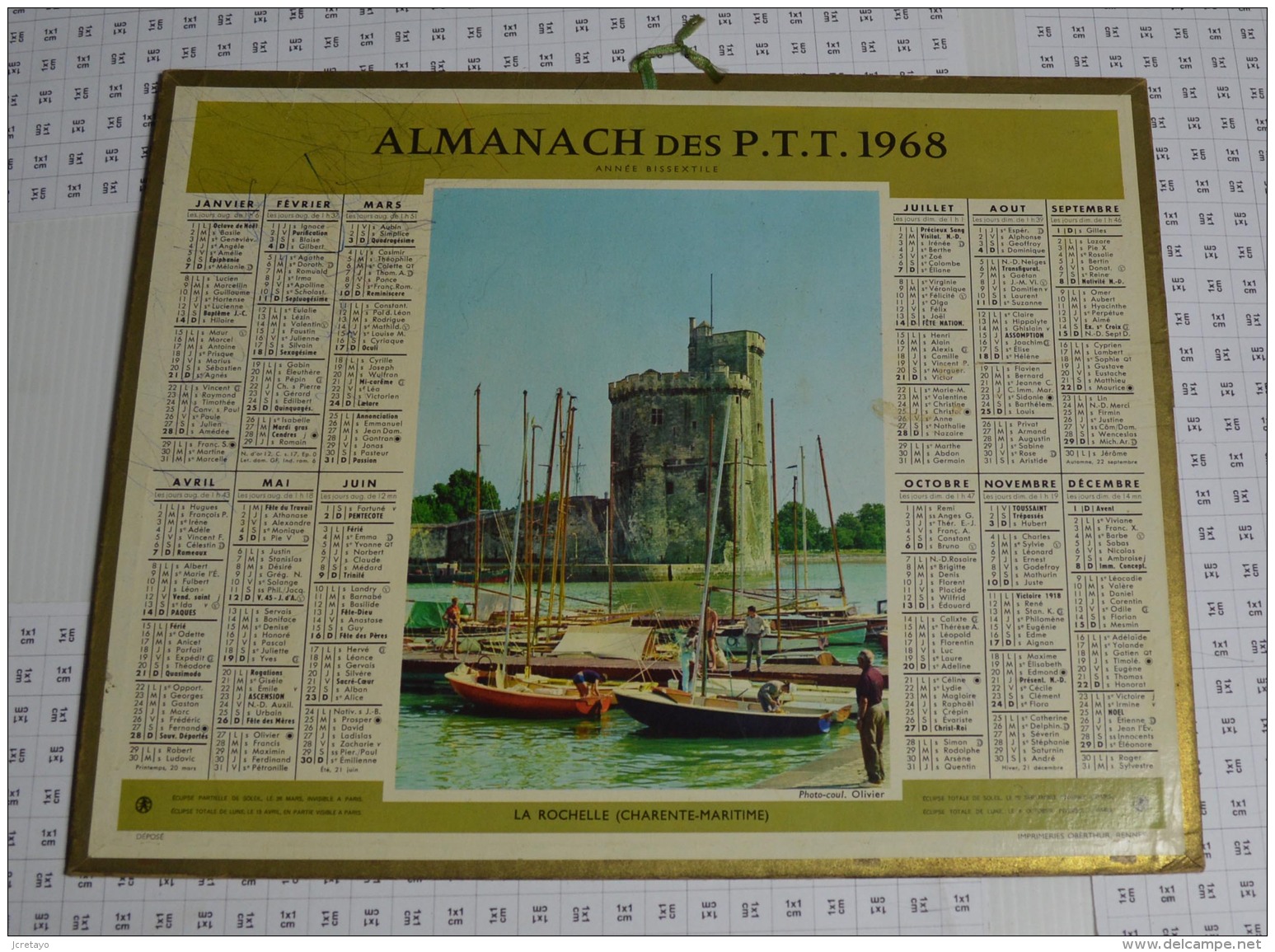 Almanach Des PTT De 1968 - Grand Format : 1961-70