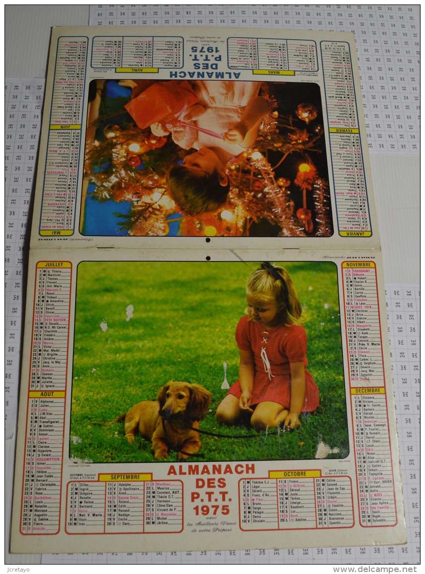 Almanach Des PTT De 1975, Région Parisienne - Grand Format : 1971-80