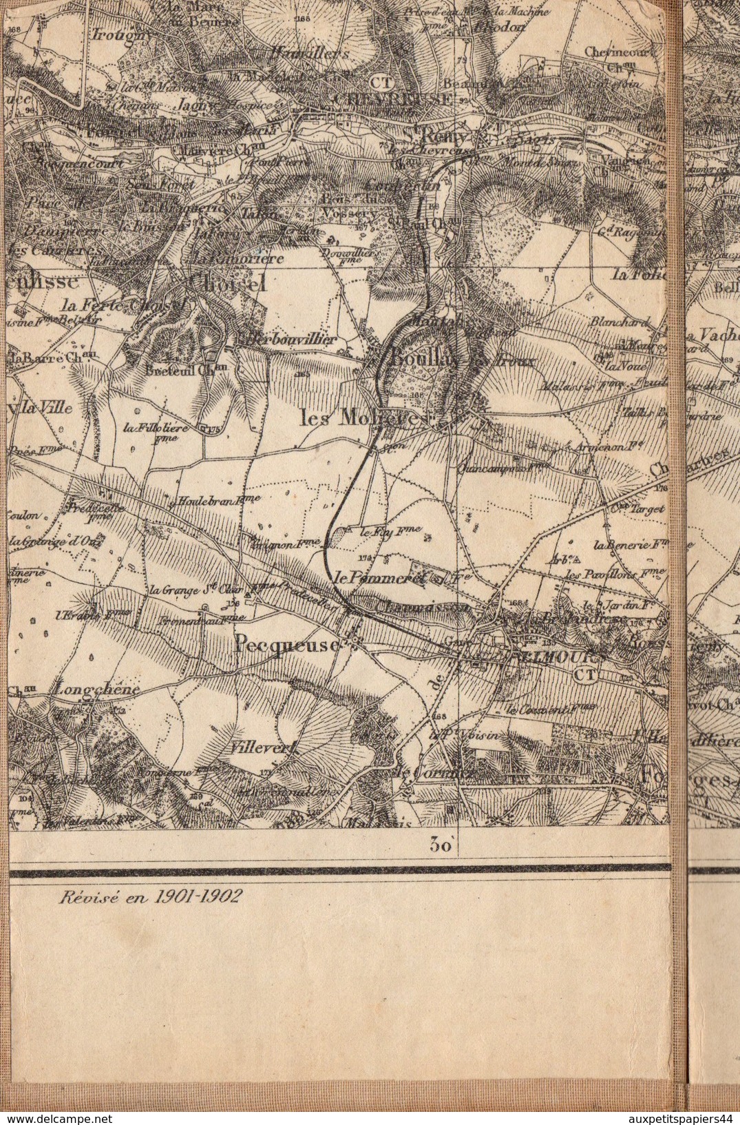 Carte Routière Toilée Militaire De 1909 - Paris Et Ses Environs Sur Toile - Roadmaps