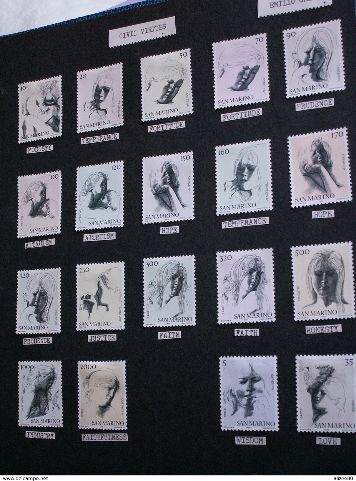 ""   JOLIE SERIE  TIMBRES DE SAINT MARIN //  Neufs Avec Charnières "" - Collections, Lots & Séries