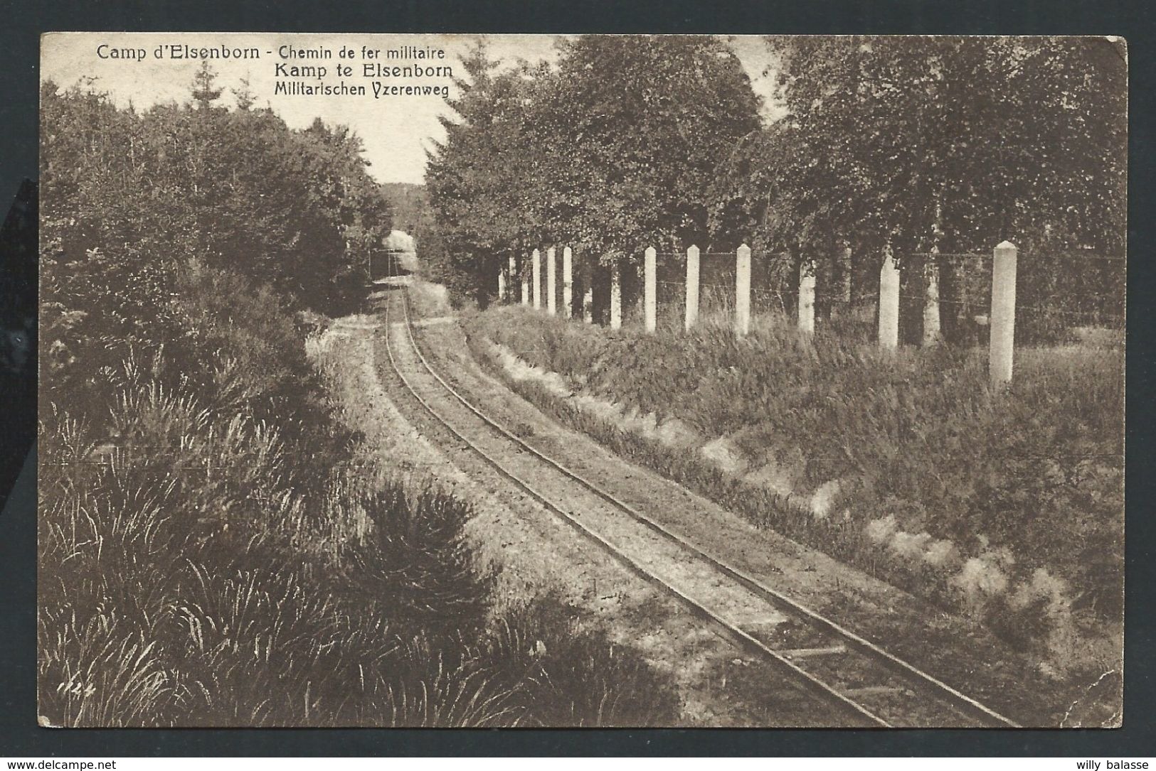 +++ CPA - CAMP D'ELSENBORN KAMP - Chemin De Fer Militaire  // - Butgenbach - Bütgenbach