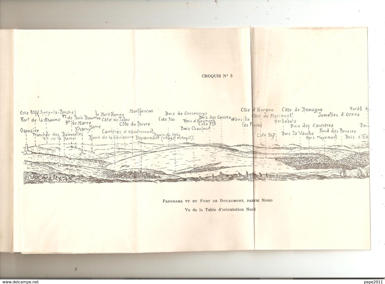 Militaria, Notice Sur Le Fort De DOUAUMONT Et Son Rôle Pendant La Bataille De Verdun, Avec Croquis Panoramiques. - 1901-1940