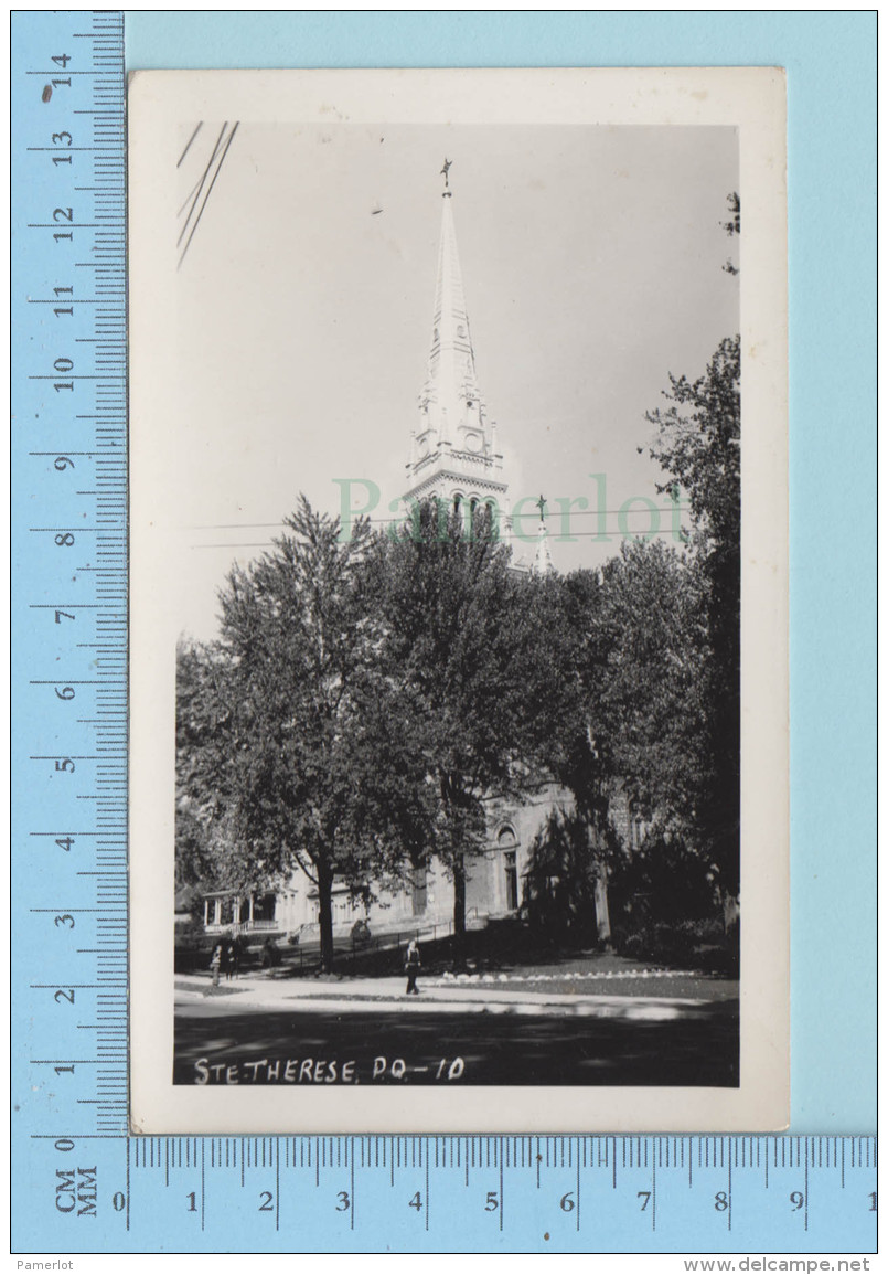 Ste-Thérese Quebec Canada - Eglise  Ste-Therese-d'Avila Cir: 1950, " Blainville"  Vrai Photo - Carte Postale - Other & Unclassified