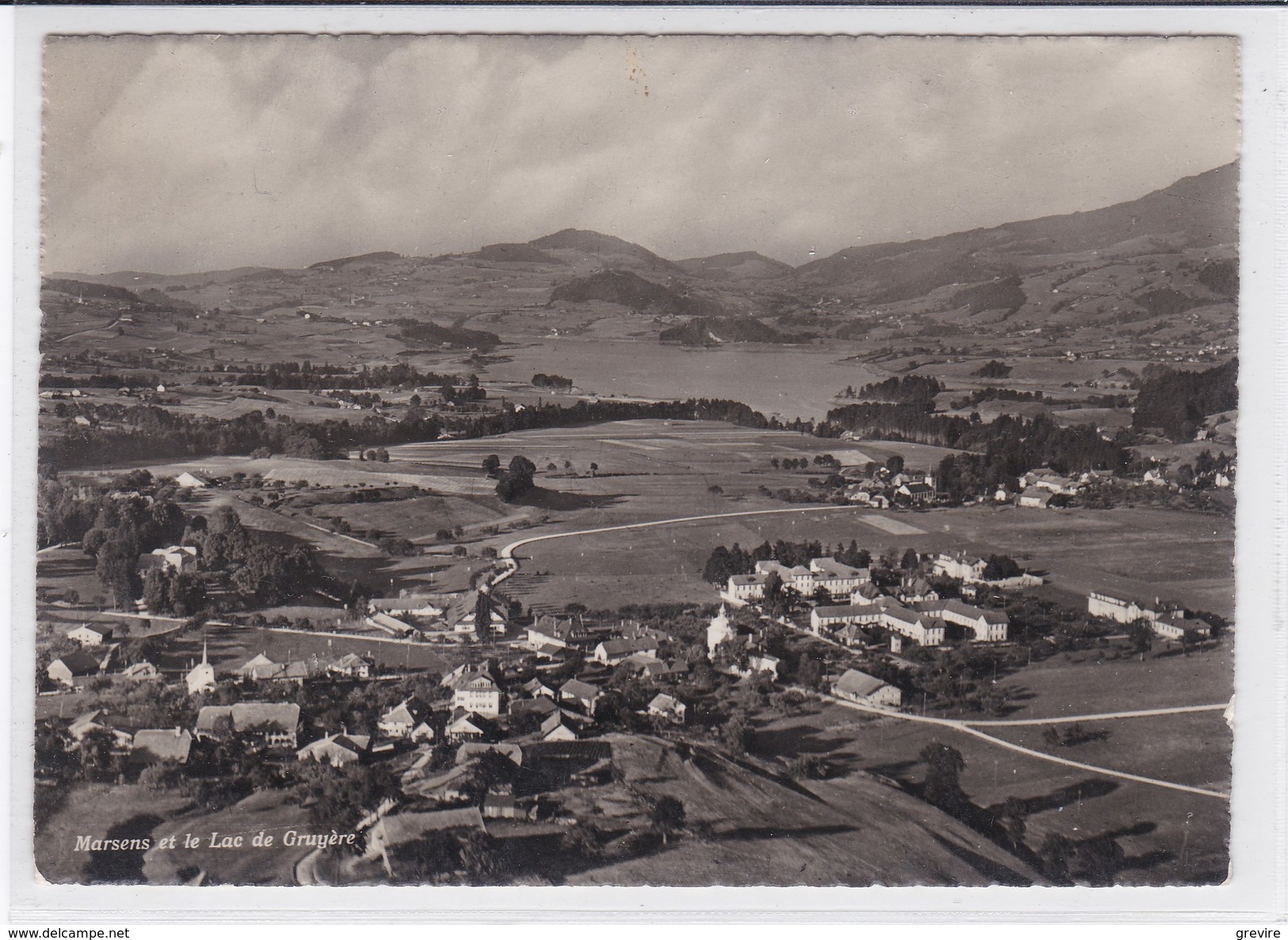 Marsens, Vuippens Et Le Lac De La Gruyère, Vue Aérienne - Marsens