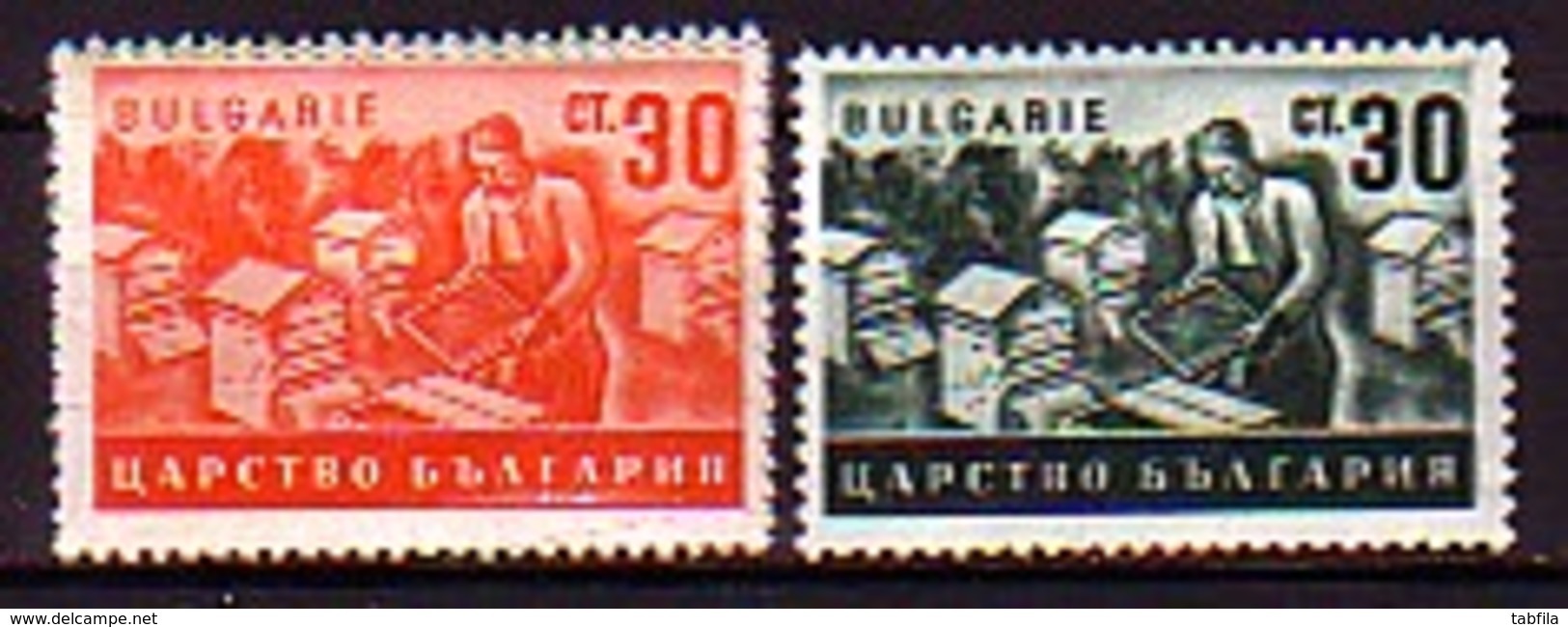 BULGARIA / BULGARIE - 1940 - 1943 - Apiculture - 2v** - Ungebraucht