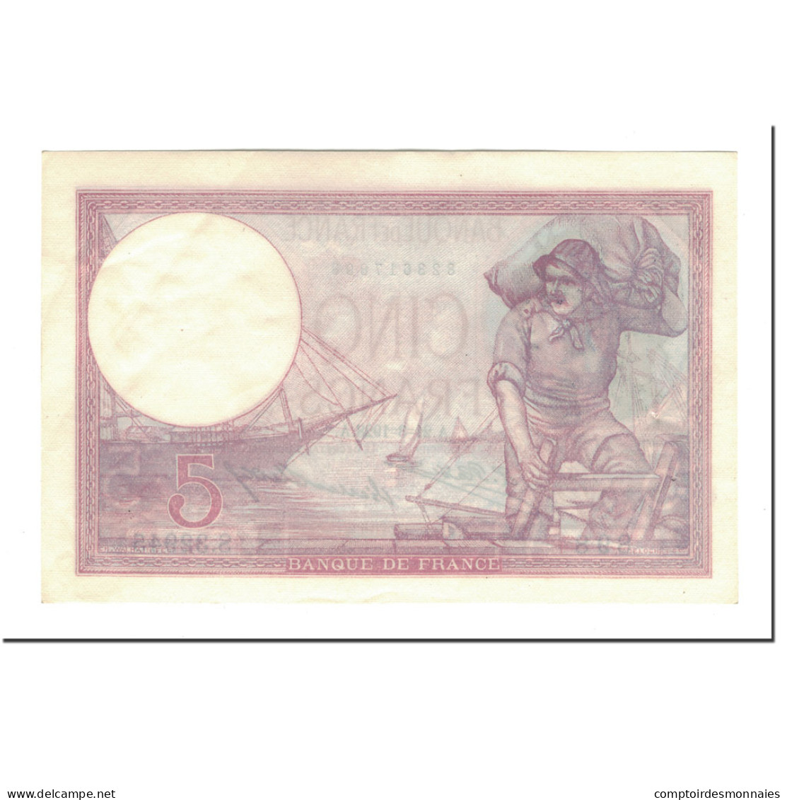 Billet, France, 5 Francs, 1928-03-21, SUP+, Fayette:3.12, KM:72d - 5 F 1917-1940 ''Violet''