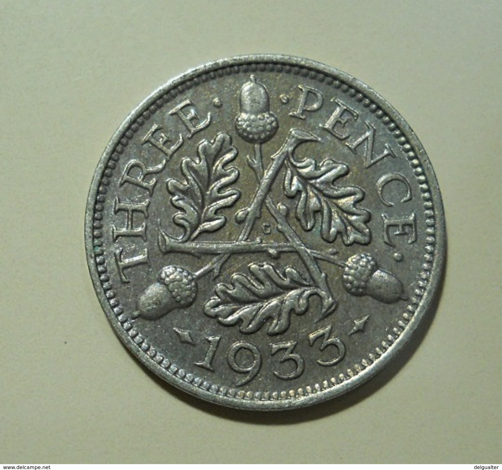 Great Britain 3 Pence 1933 Silver - F. 3 Pence