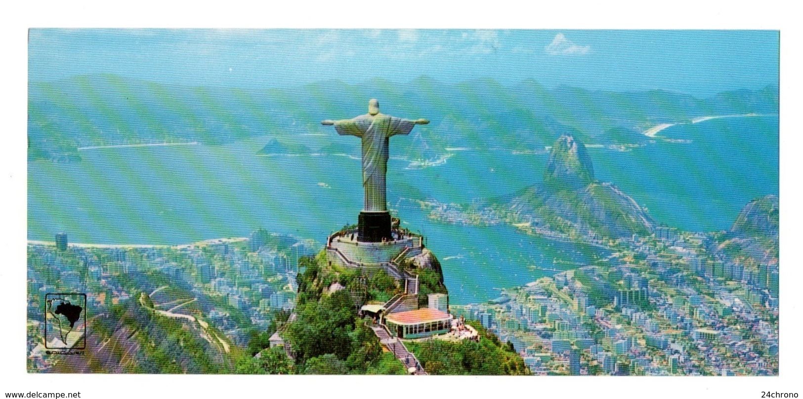 Bresil: Brasil, Rio De Janeiro, Aerial View, Christ Redeemer, Tijuca National Park (17-2336) - Rio De Janeiro
