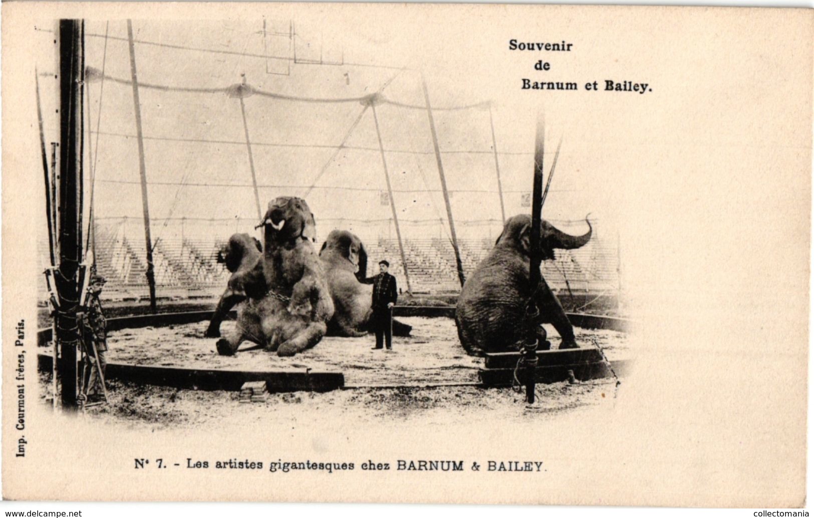 1 CPA  PUB   Barnum And Bailey Limited     Artistes Gigantesques  Cirque Circus - Circus