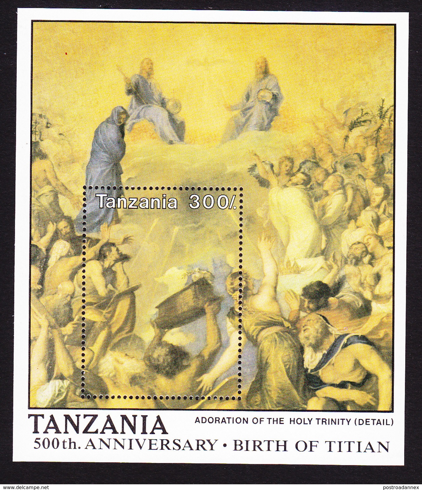 Tanzania, Scott #517, Mint Never Hinged, Paintings, Issued 1989 - Tanzanie (1964-...)