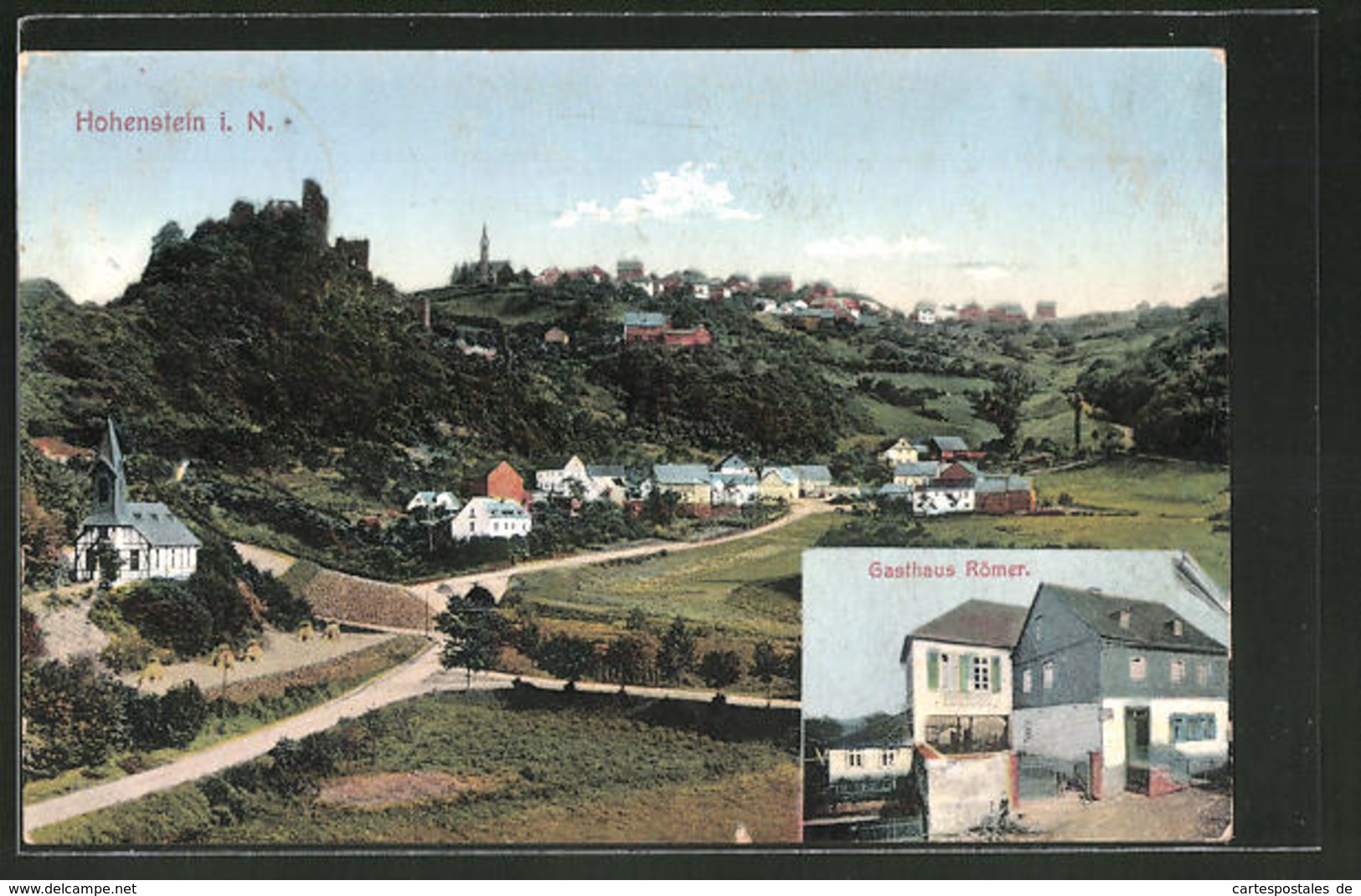 AK Hohenstein I. N., Gasthaus Römer, Panoramablick Auf Den Ort - Andere & Zonder Classificatie