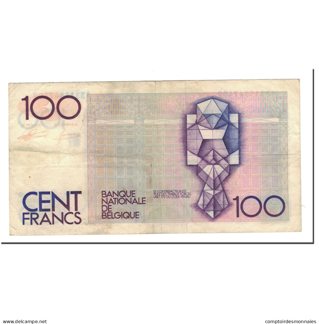 Billet, Belgique, 100 Francs, 1982, KM:142a, TTB - 100 Francos