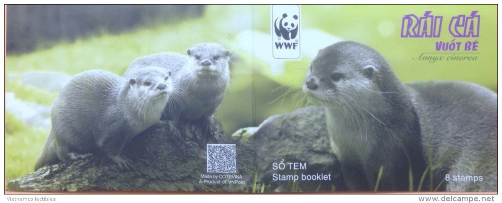Booklet Of WWF W.W.F. Vietnam Viet Nam : Otter - Issued On 1 Sep 2016 - Unused Stamps