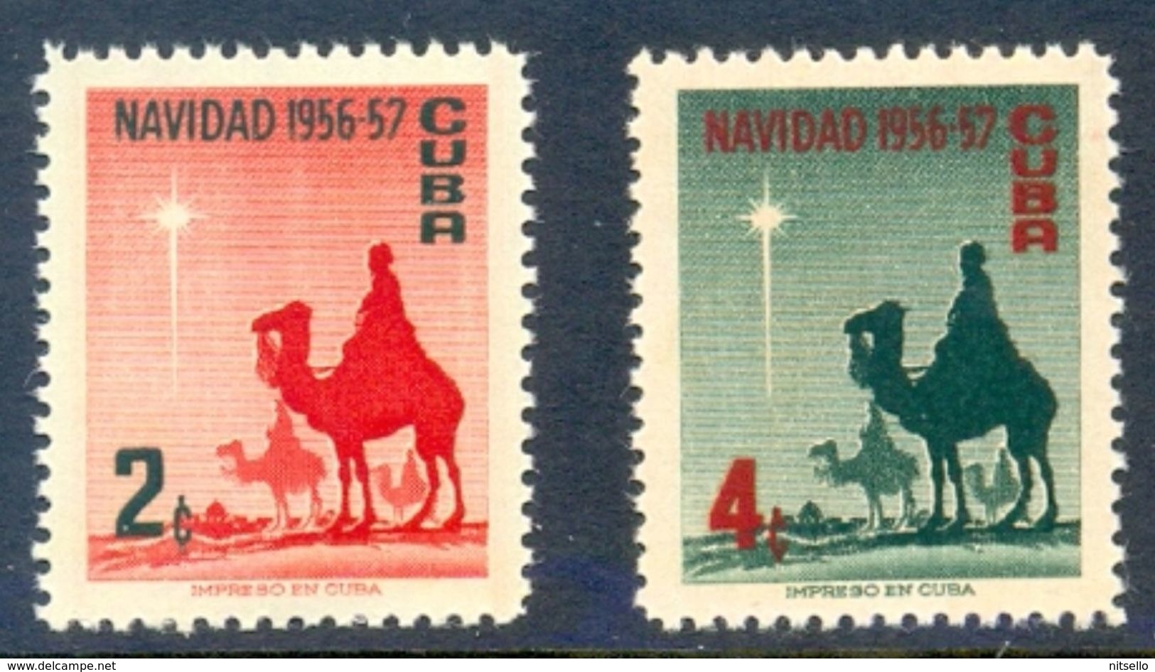 LOTE 2154  ///  CUBA  NAVIDAD 1956 - Ongebruikt