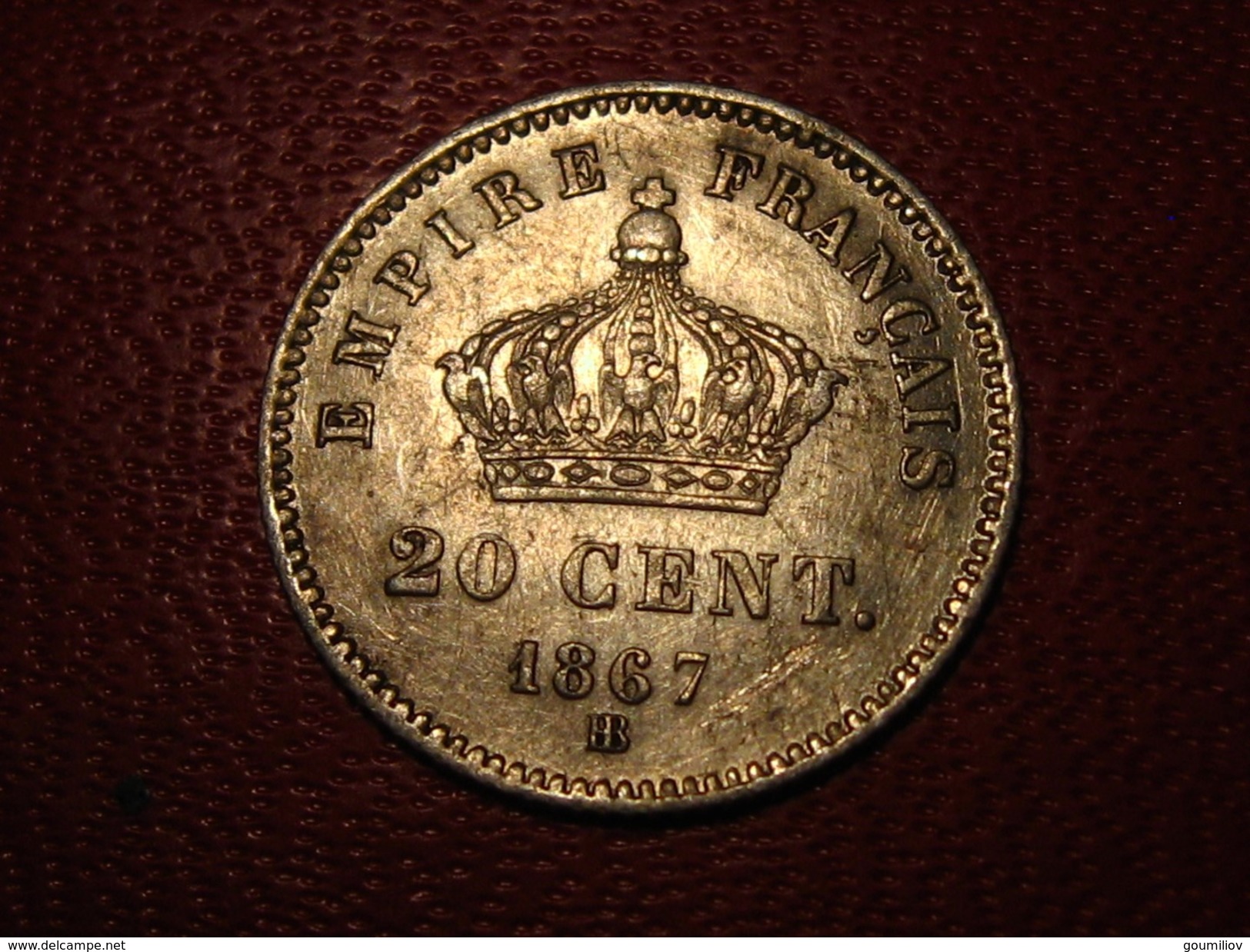 France - 20 Centimes 1867 BB Strasbourg Napoléon III 3349 - 20 Centimes