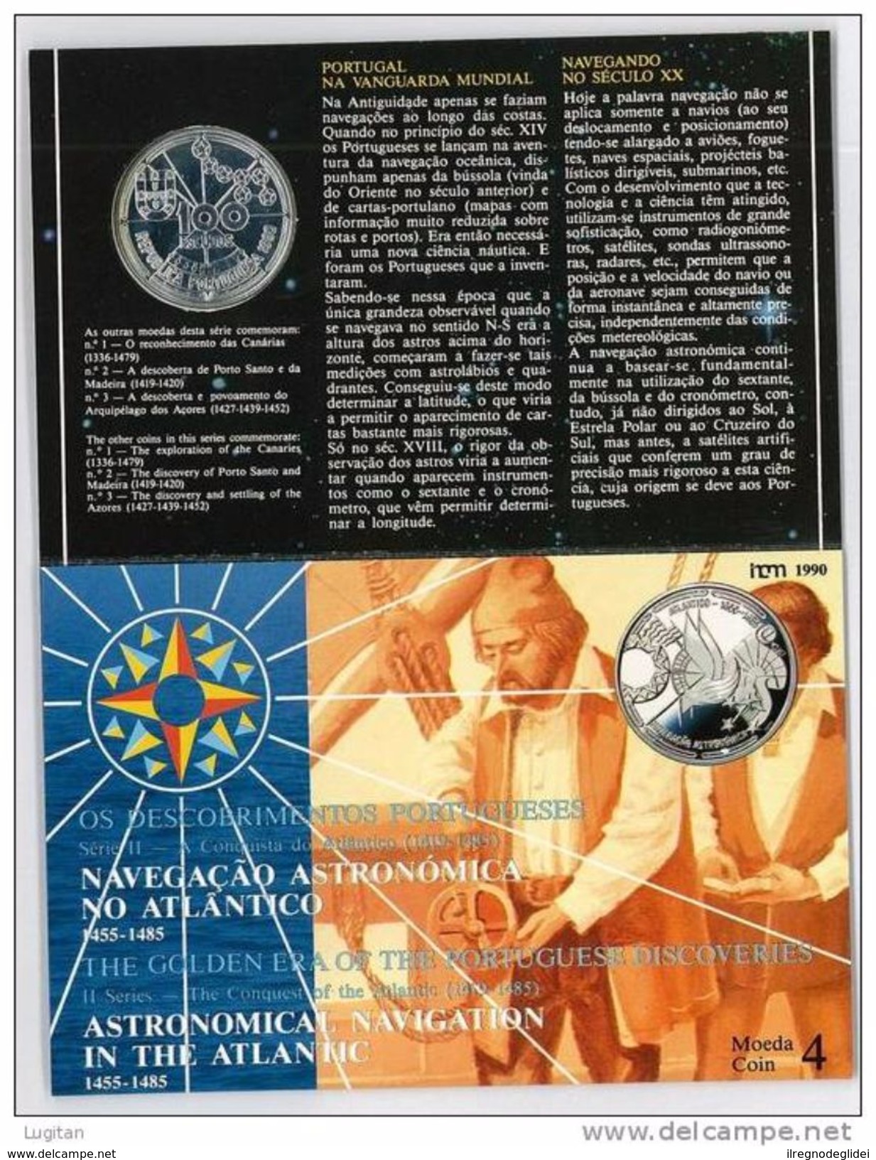 NUMISMATICA - AZZORRE - AZORES - ANNO 1989 FDC - ARGENTO - 100 ESCUDOS - CONQUISTA DELL'ATLANTICO - Azores