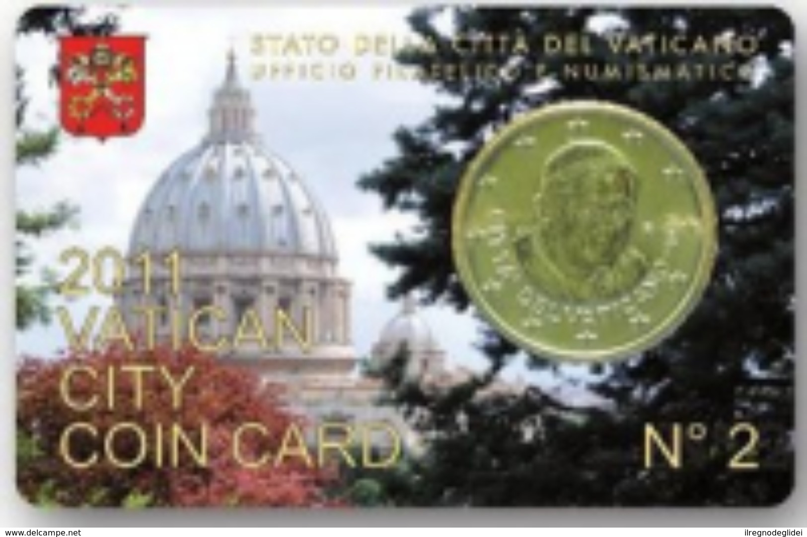 Numismatica STAMP & COIN CARD N° 2 - GIOVANNI PAOLO II° -  2011 - VATICAN CITY VATICANO - Vaticano