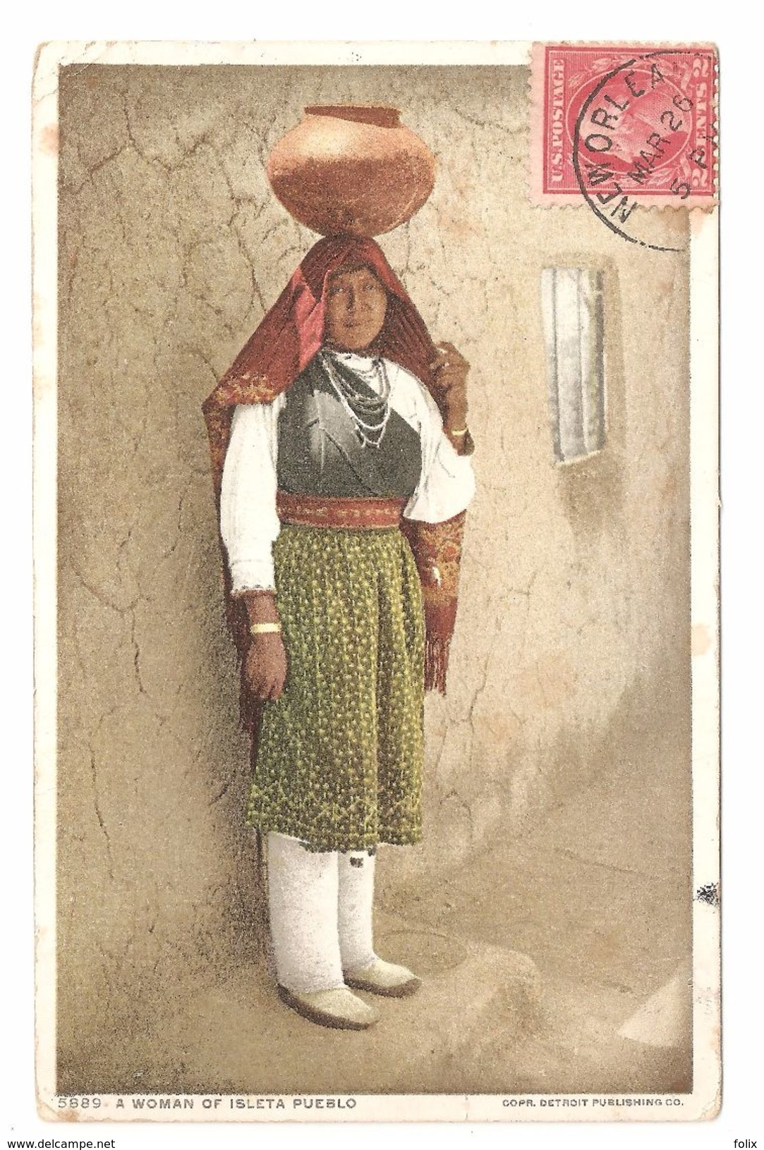 Isleta Village - A Woman Of Isleta Pueblo - Personages / Scènes Et Types / Personnage - Indian, Native American - 1920 - Albuquerque