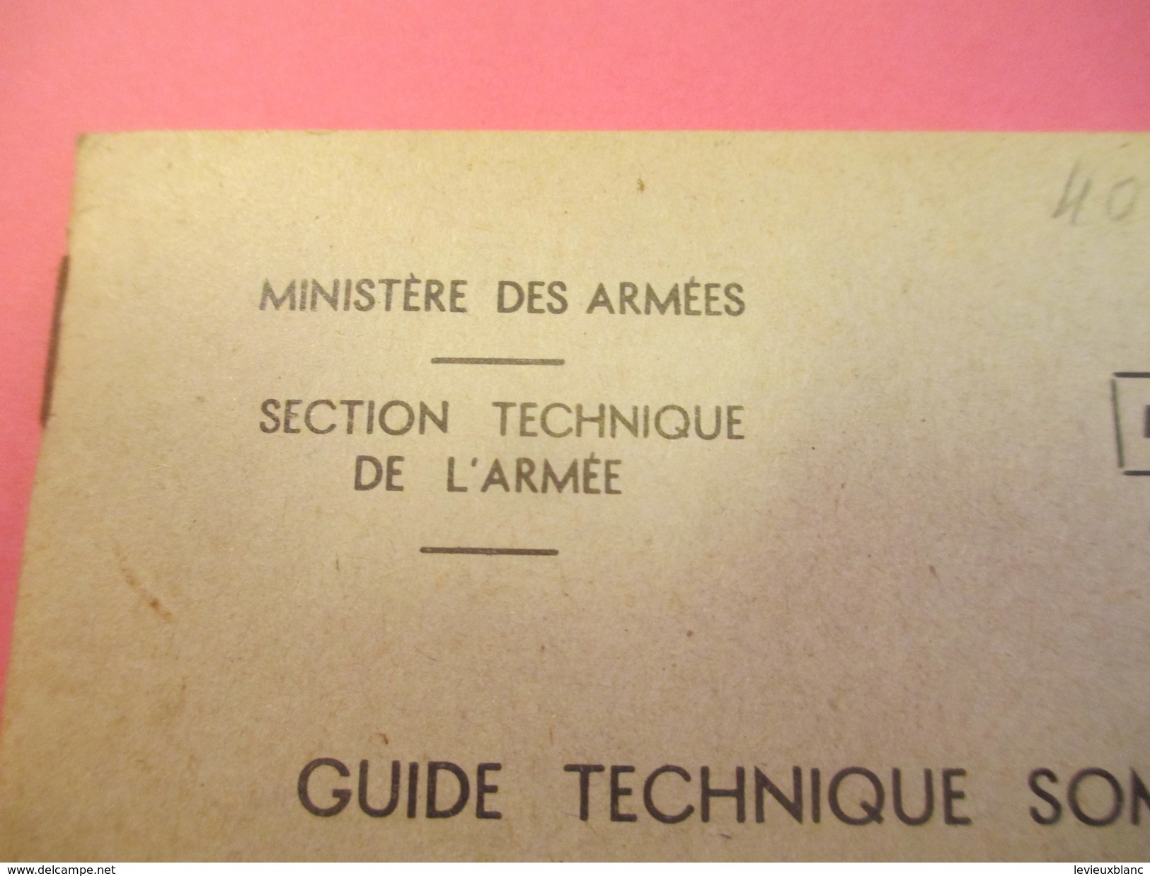 Fascicule/Guide Technique Sommaire De La Grenade à Fusil Fumigéne De 50 Mm//Ministère Des Armées /MAT2424/1968 VPN114Bis - Other & Unclassified