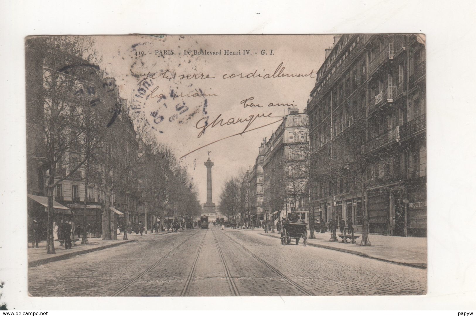 Paris Le Boulevard Henri Iv - Autres & Non Classés