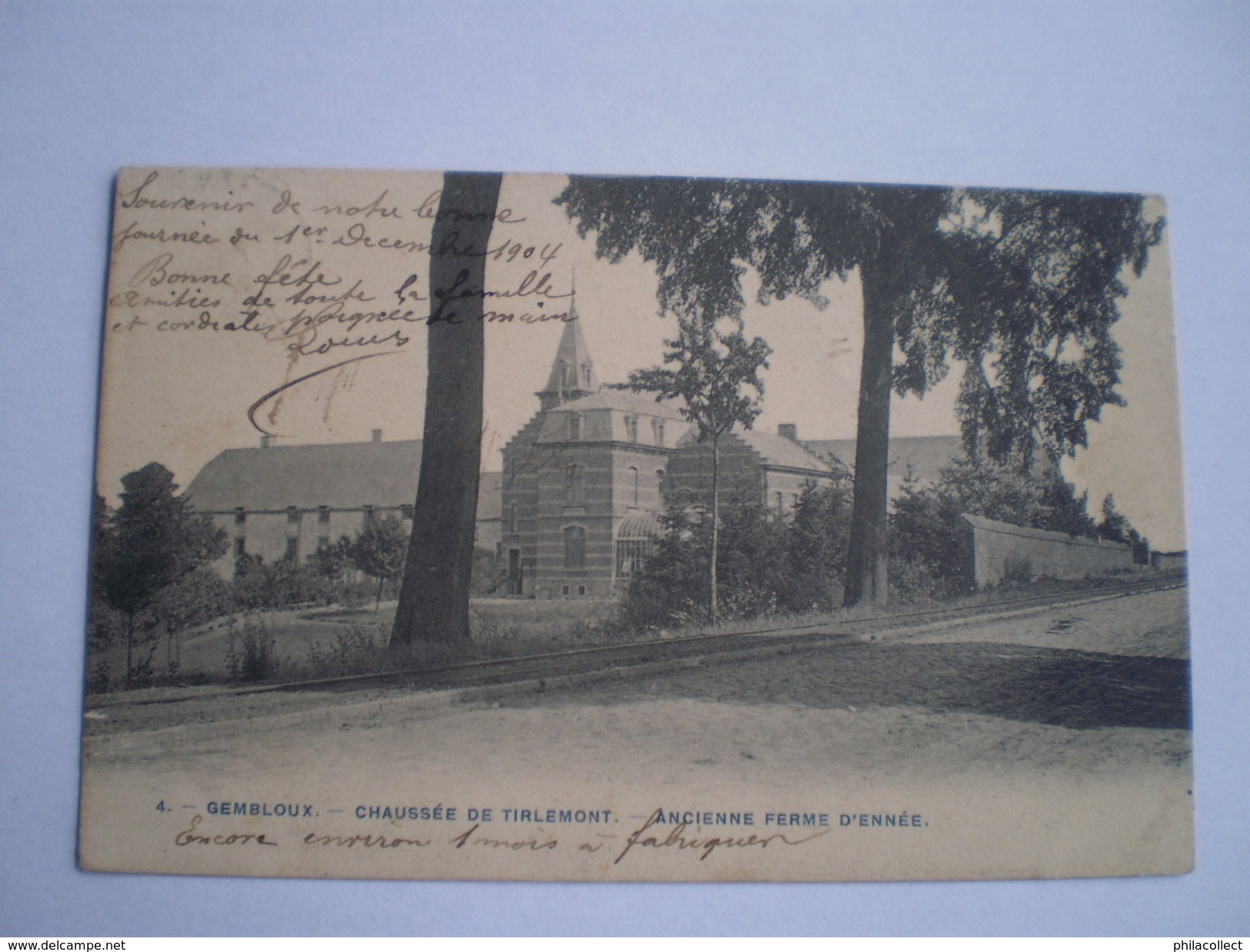 Gembloux //  Chaussée De Tirlemont - Ancienne Ferme D'ennee // Used 1905 Ed.Phot.Bertels - Gembloux