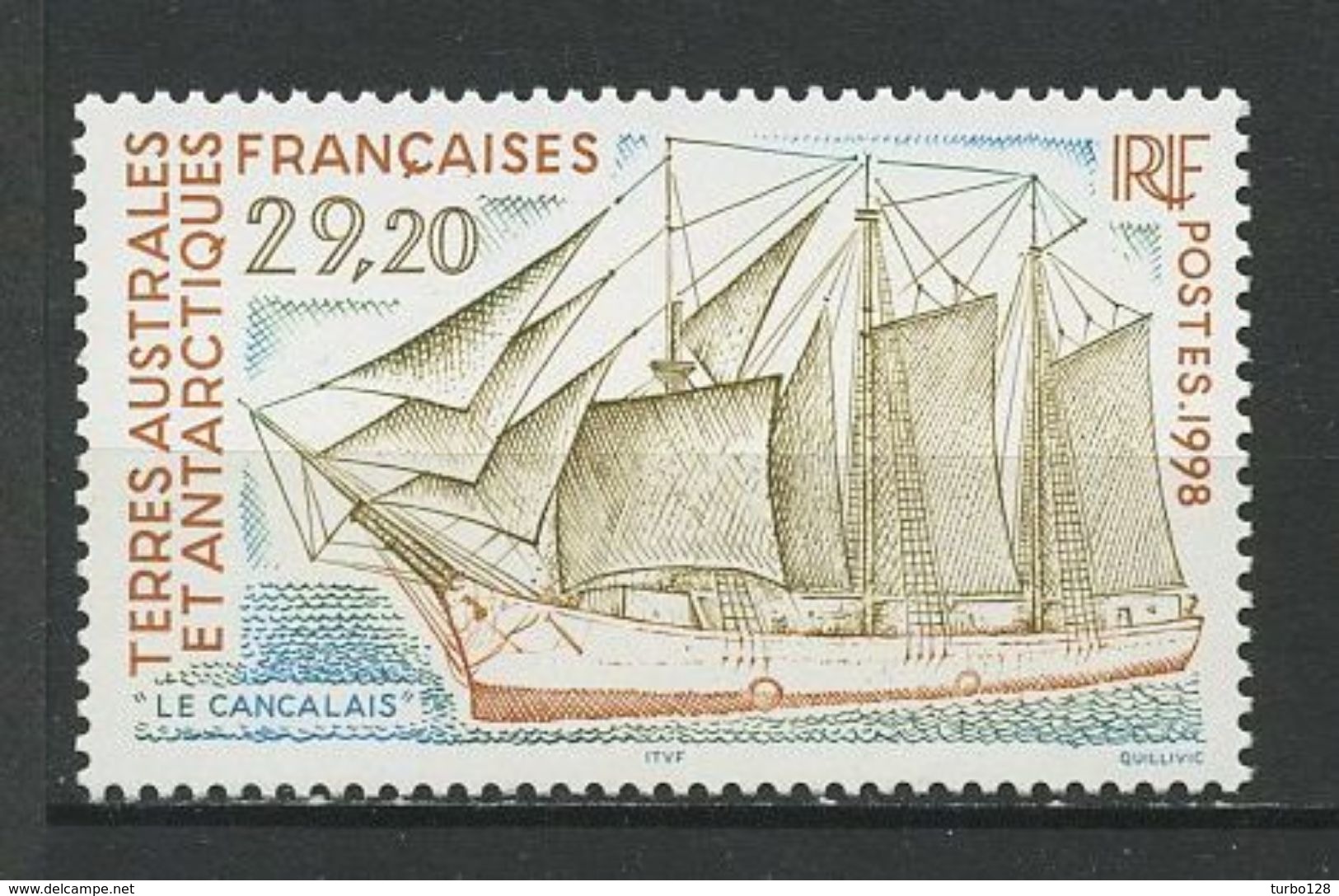 TAAF 1998 N° 230 **  Neuf MNH Superbe Cote 14,50 € Bateaux Voilier Sailboat Ships - Le Cancalais - Ongebruikt