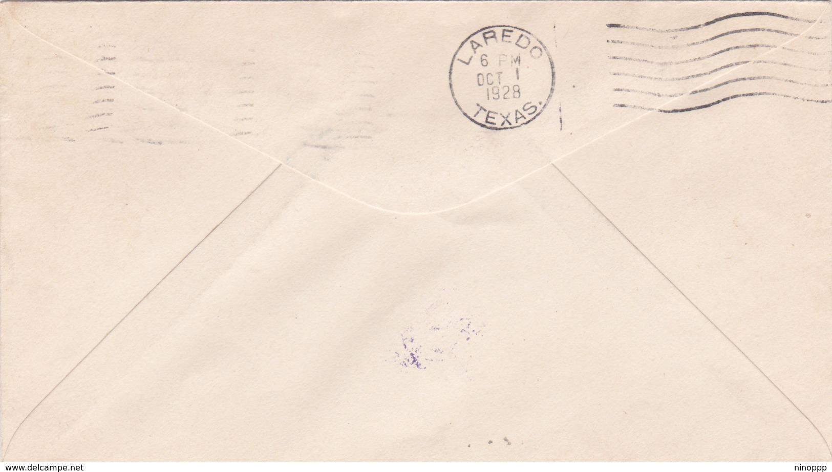 United States 1928 First Flight F.A.M. No 1 From S. Antonio To Laredo, Souvenir Cover - Covers & Documents