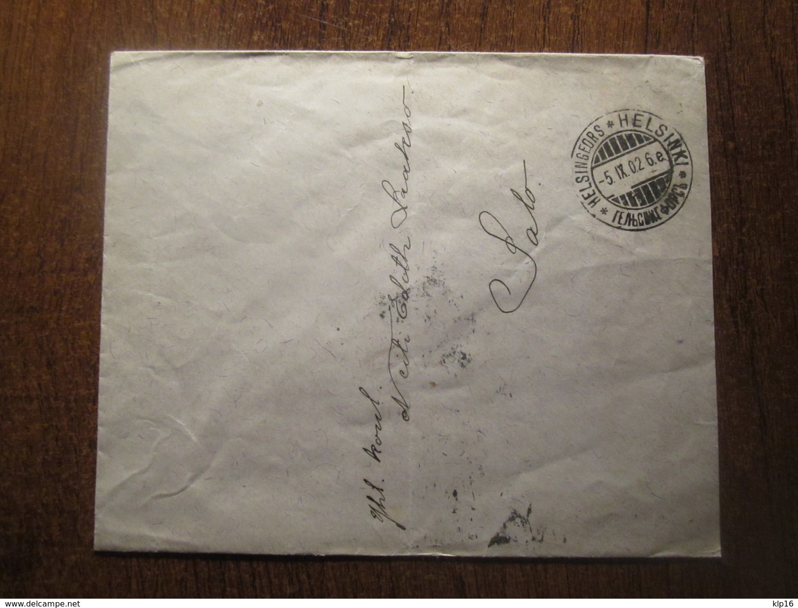1902 RUSSIA FINLAND HELSINGFORS HELSINKI COVER - Briefe U. Dokumente
