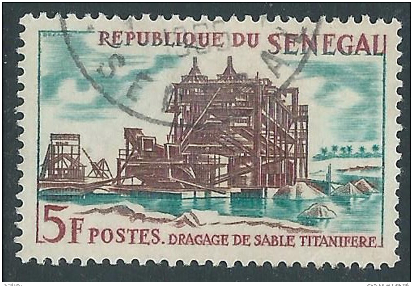 1964 SENEGAL USATO DREDGING - R39-9 - Senegal (1960-...)