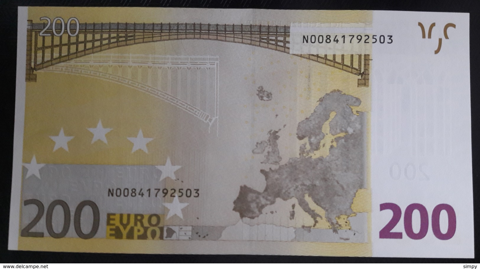 AUSTRIA 200 Euro 2002 Duisenberg  Letter N UNC Print Code G001 F4 N00841792503 - 200 Euro