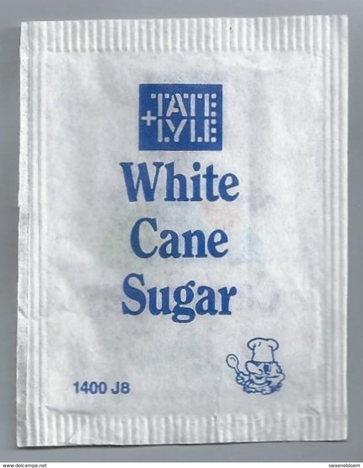 Suikerzakje.- Emballage Sucre. TATE + LYLE. WHITE SUGAR. WHITE CANE SUGAR. 2 Scans - Sugars