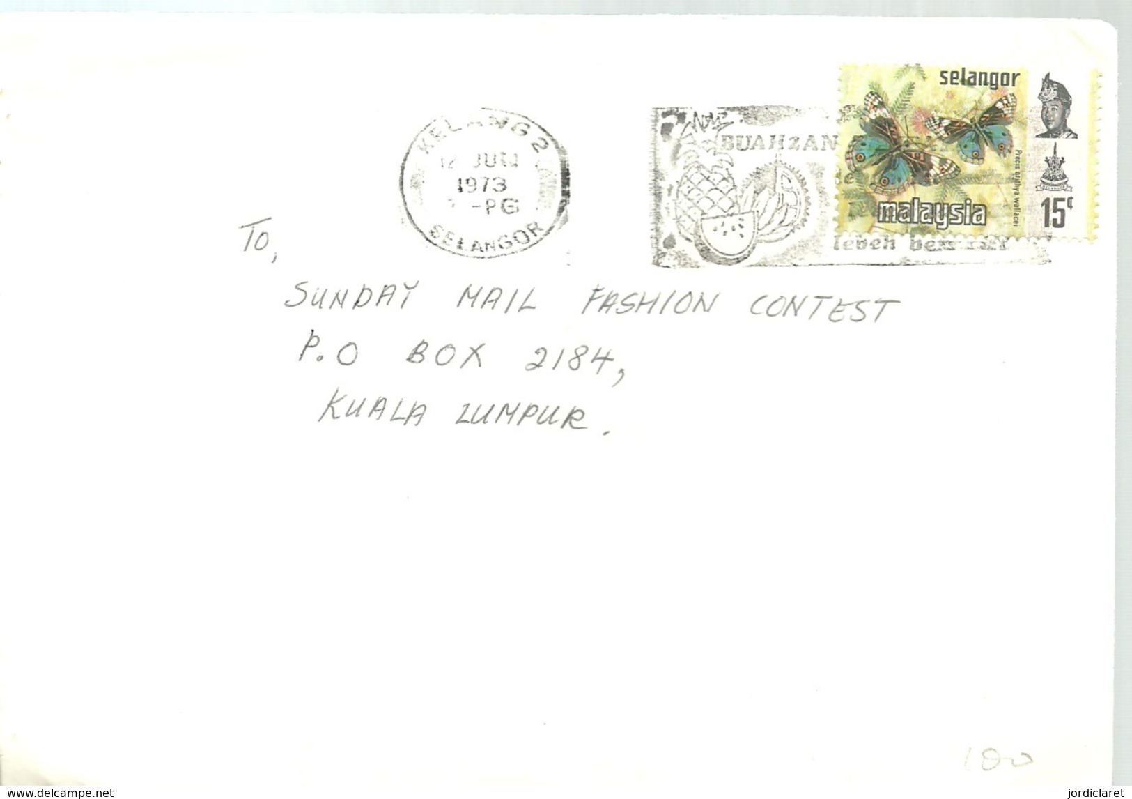 LETTER 1973 - Malaysia (1964-...)