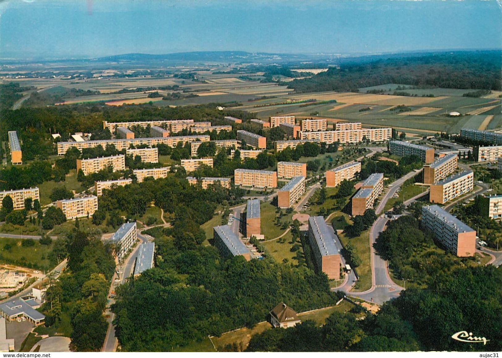Dép 78 - Aubergenville - Vue Générale Aérienne - La Cité D'Acosta - Semi Moderne Grand Format - état - Aubergenville