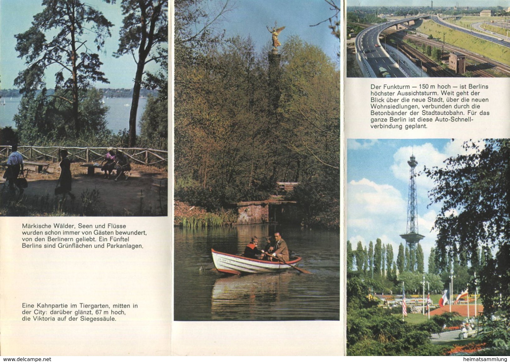 Deutschland - Berlin 1965 - Sehenswürdigkeiten Und Stadtübersicht - Faltblatt Mit 11 Abbildungen - Stadtplan - Tourism Brochures
