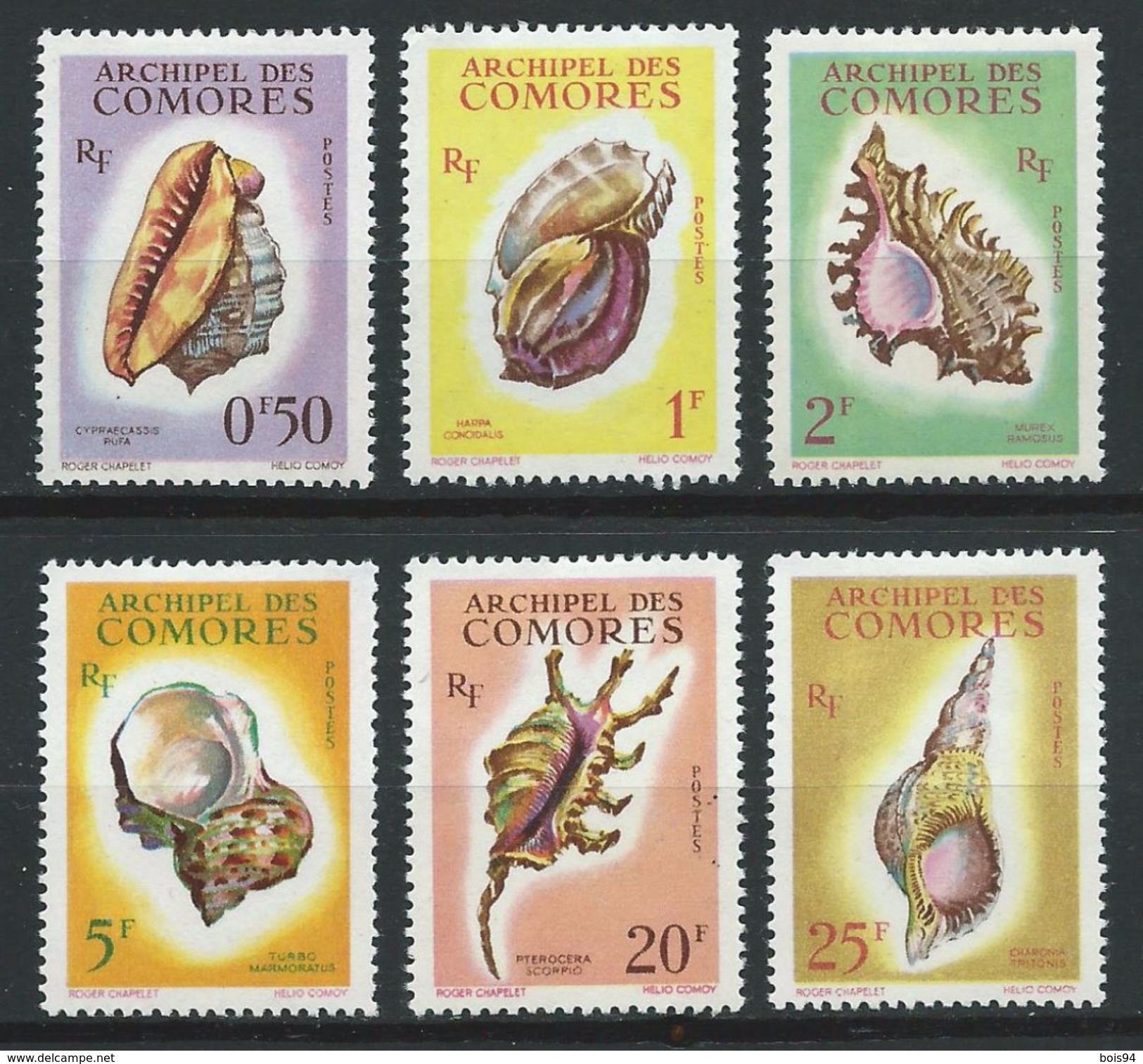 COMORES 1962 . Série N°s 19 à 24 . Neufs * (MNH) - Ungebraucht