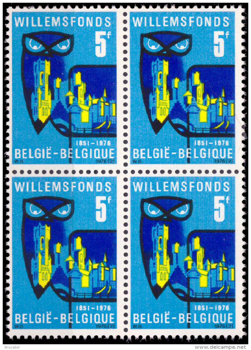 Belgium 1796** X 4  Willemsfonds  MNH - Unused Stamps