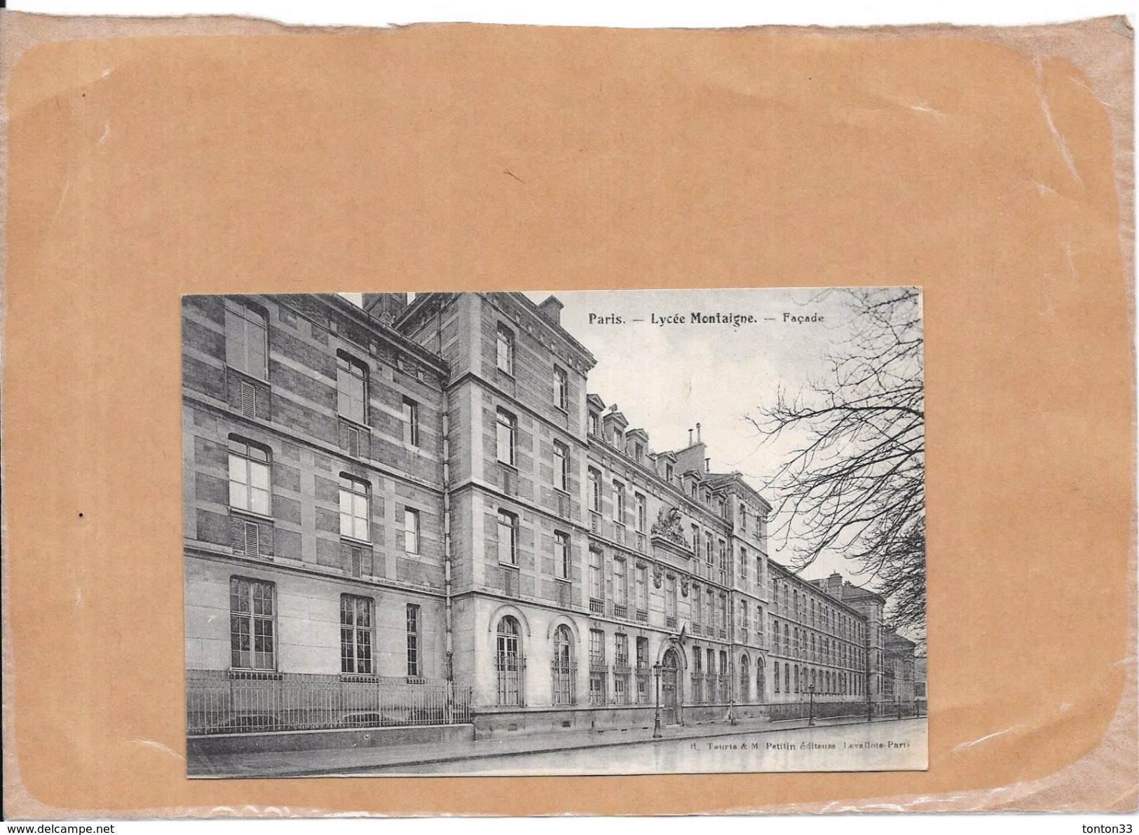 PARIS - 75 - Le Lycée Montaigne - La Façade - BORD - - Autres Monuments, édifices