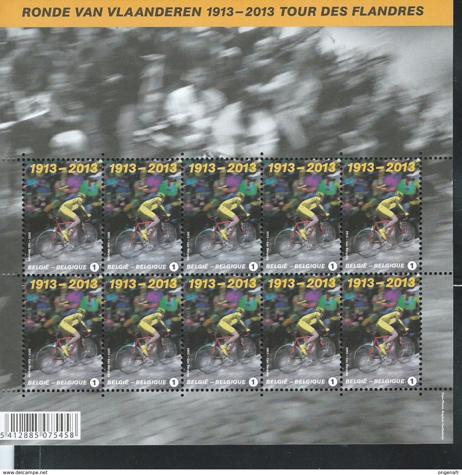 Feuille De 10 Du N° 4314   état: **   100 Ans Du Tour Des Flandres  -vélo-cyclisme - Unclassified