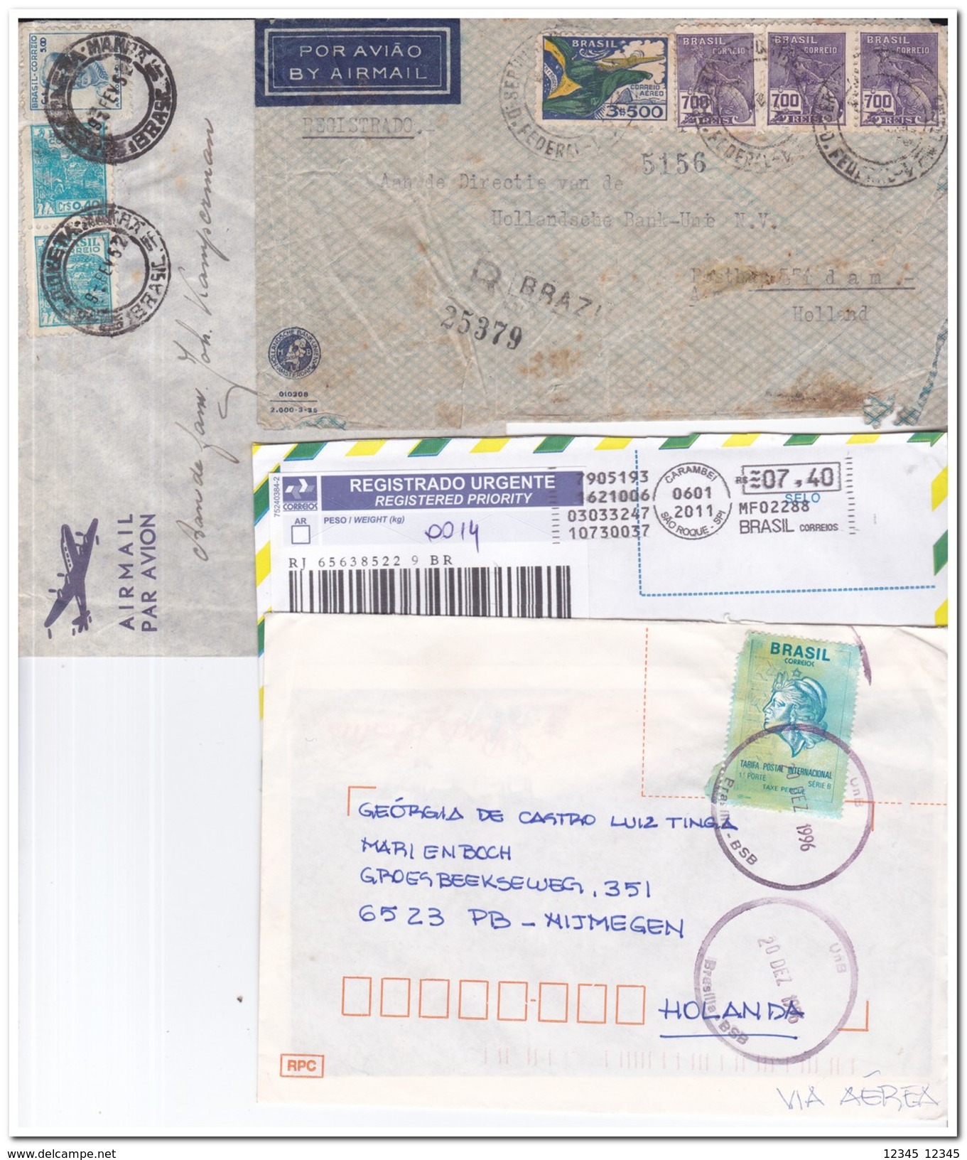 Brazilië, 8 Envelopes - Entiers Postaux