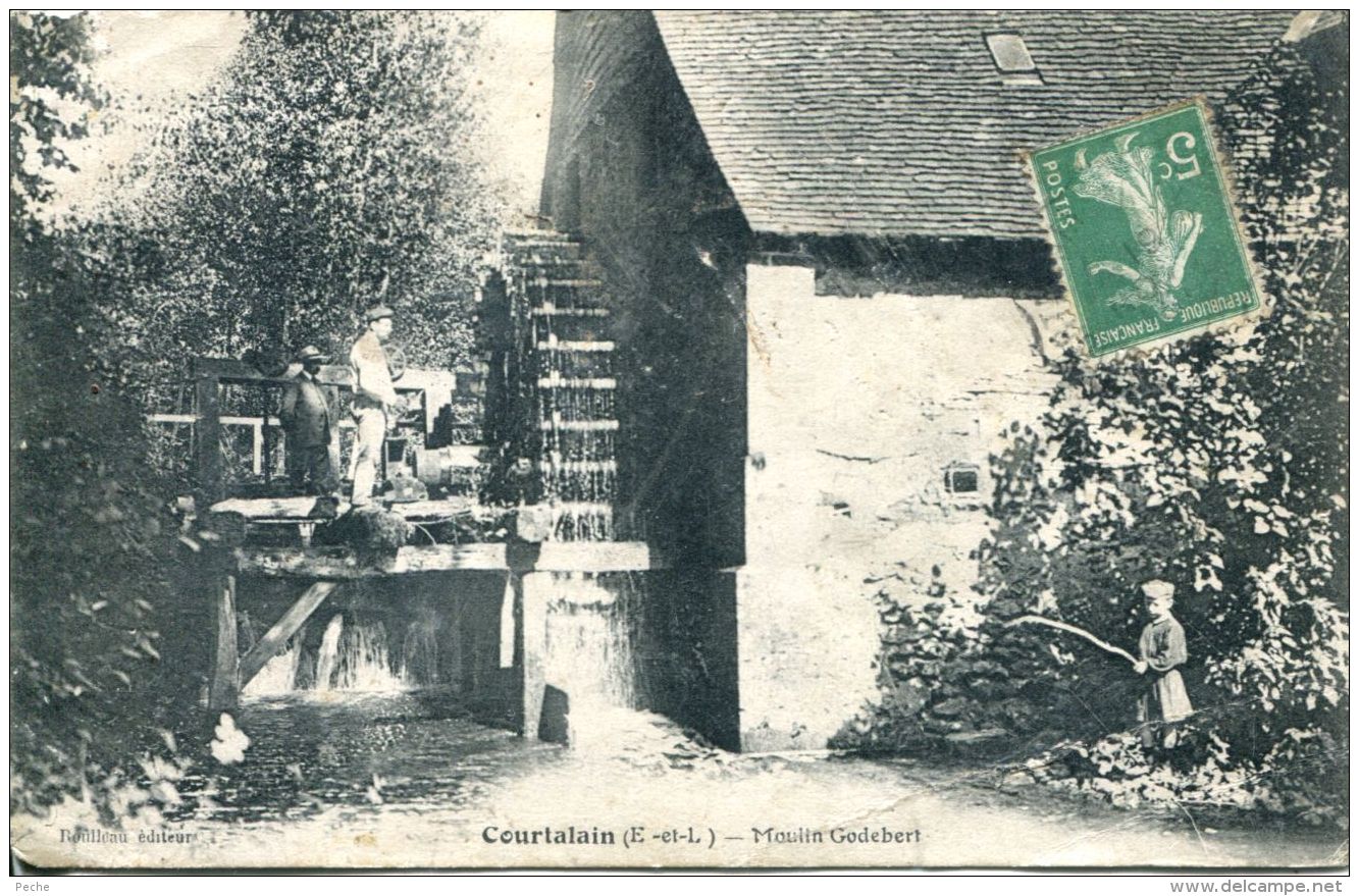 N°59298 -cpa Courtalain -moulin Godebert- - Wassermühlen