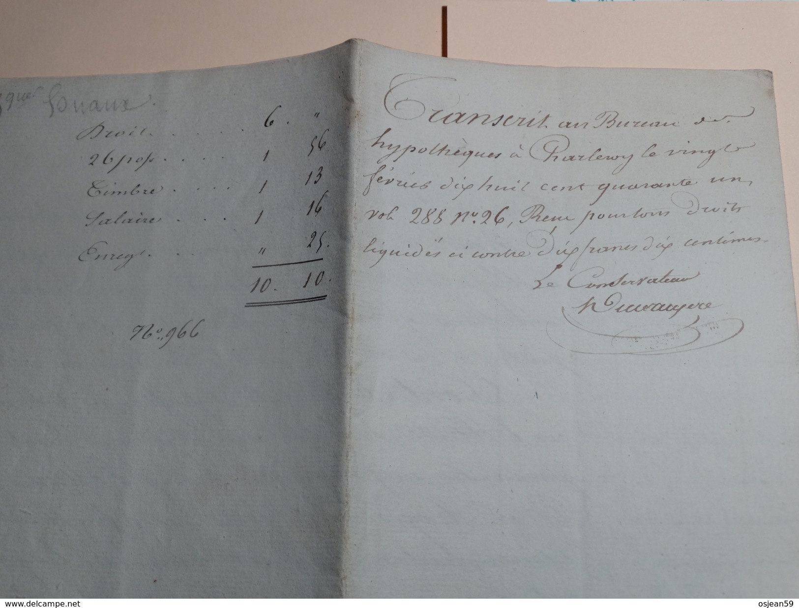 Echange De Terrain Par Me Jules Despret Notaire à Chimay 1841,famille Baudart,Huaux,Hardy.Baileux-Bourlers. - Manuscripts