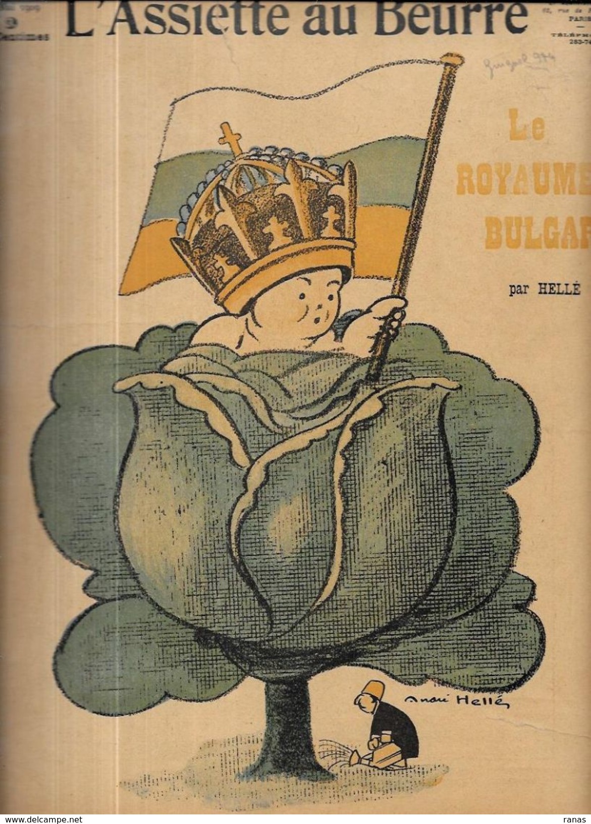 Revue L'assiette Au Beurre 1909 Turquie Turkey Bulgarie Guignol Carte Maps - 1900 - 1949