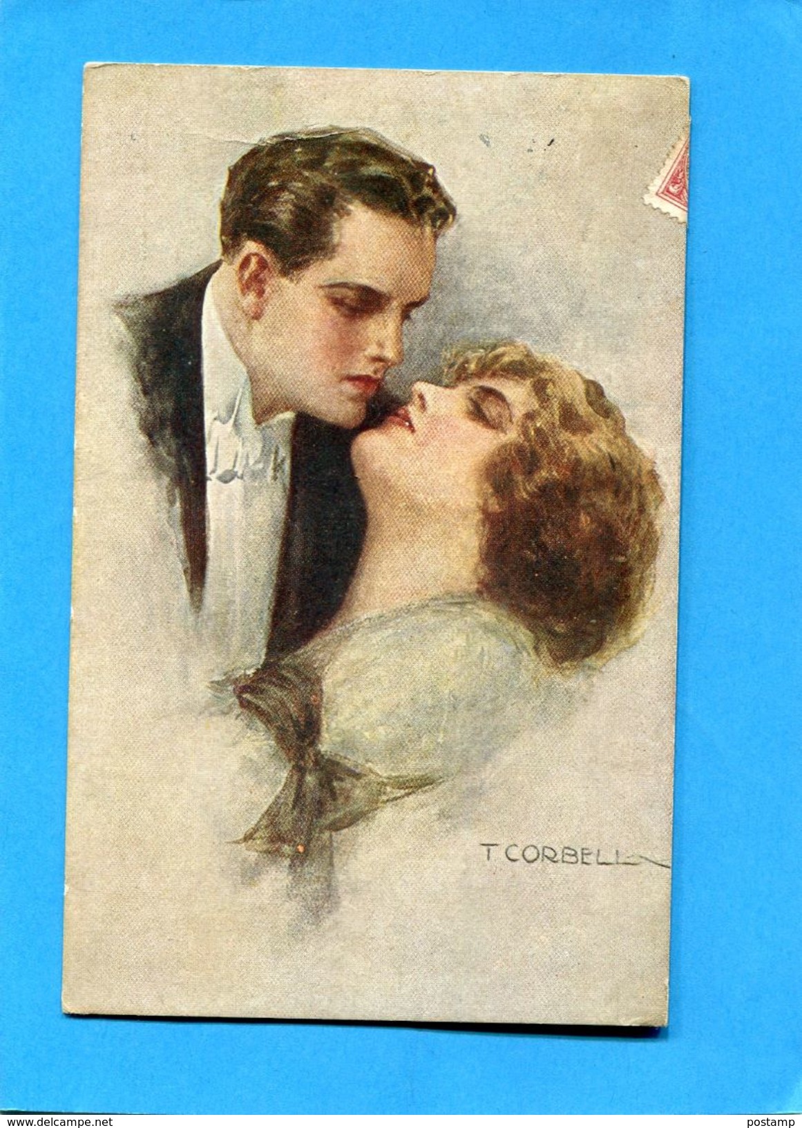 CORBELLA-SUPERBE étreinte-carte Italienne    --a Voyagé En 1917-édition - Corbella, T.