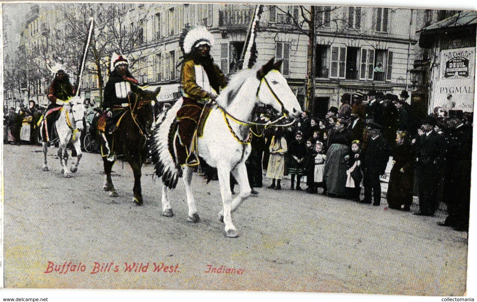 1 CPA  PUB  Buffalo Bill's Wild West    Indianer  Imp. Schinkmann N°4    Cirque Circus Anno 1906 - Zirkus