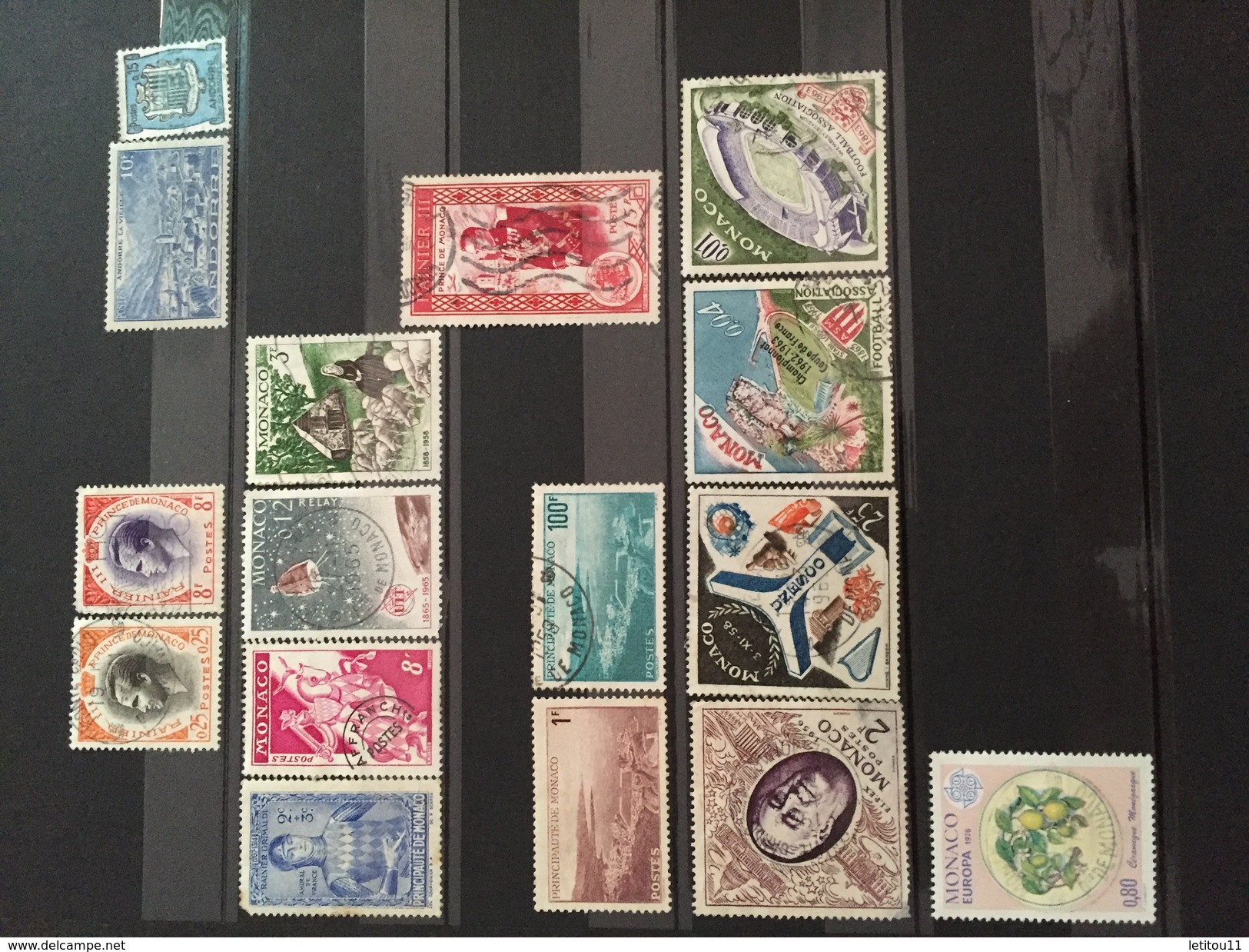 Lot Timbres Oblitérés  Monaco - Collections, Lots & Series